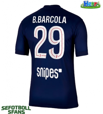 Paris Saint-Germain Bradley Barcola #29 Hemmatröja 2025-26 Kortärmad
